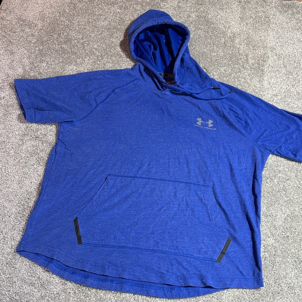 Under Armour Men's Royal Blue Hooded Tee Size L